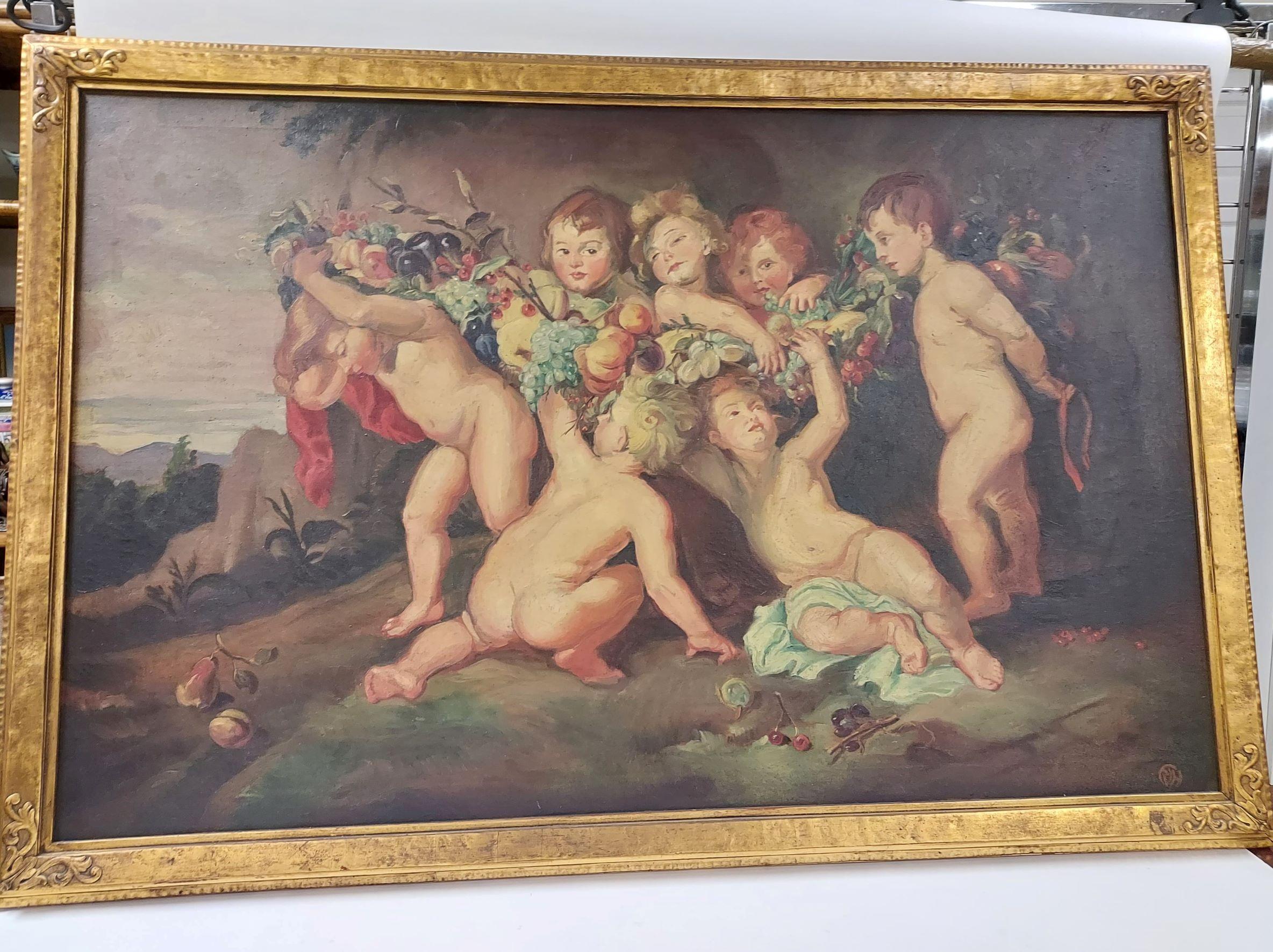 Ghirlanda di frutta  dopo Rubens - Painting Barocco di (After) Peter Paul Rubens