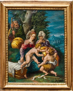 Metà XVII secolo, Scuola rubensiana, Sacra Famiglia con San Giovannino