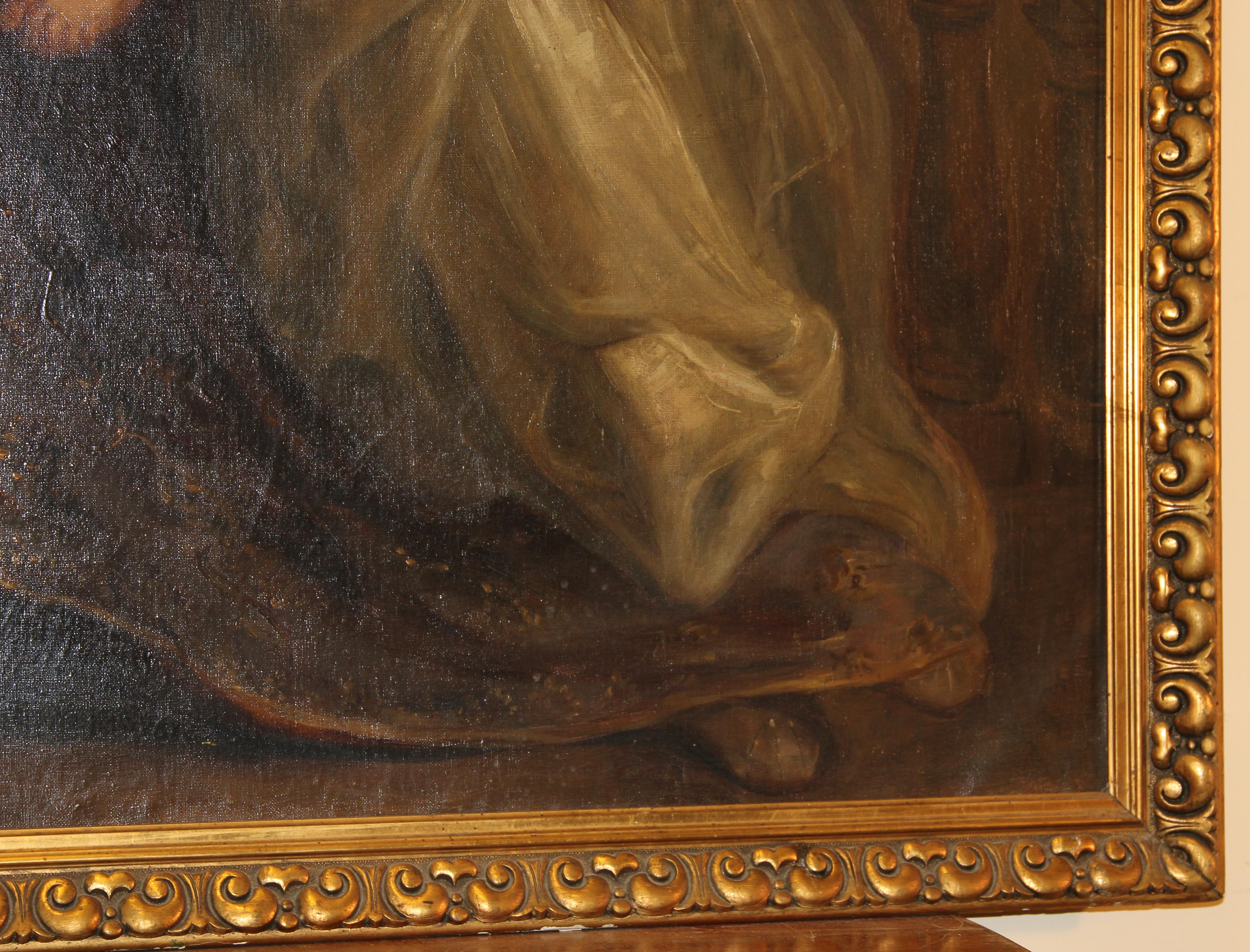 Peter Paul Rubens (D'après) - Helena Fourment avec son fils Francis. en vente 2