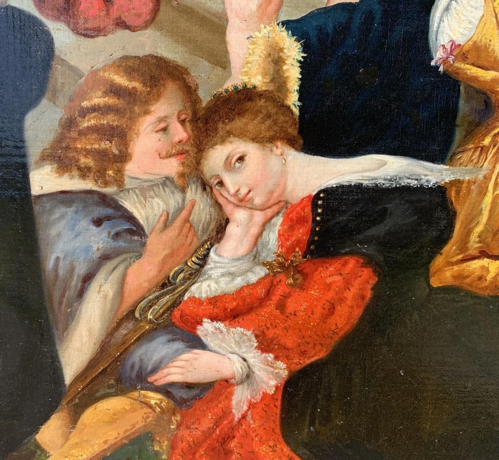Pieter Paul Rubens follower - Late 18th century figure painting - Garden of love 7