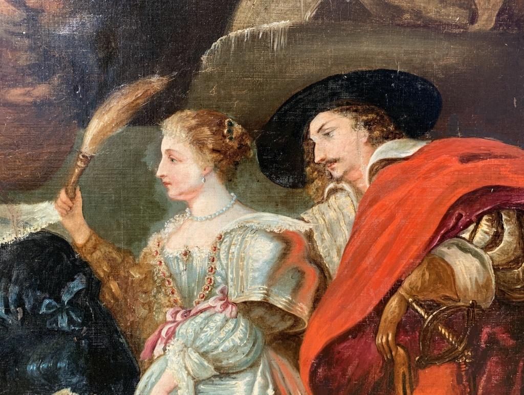 Pieter Paul Rubens follower - Late 18th century figure painting - Garden of love 9
