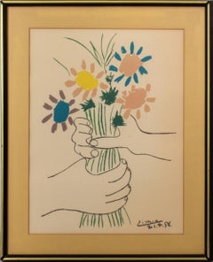 After Picasso "Bouquet of Peace" Lithograph