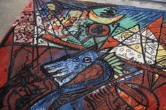 D'après Picasso "La course des taureaux" -- Tapis ou tenture murale