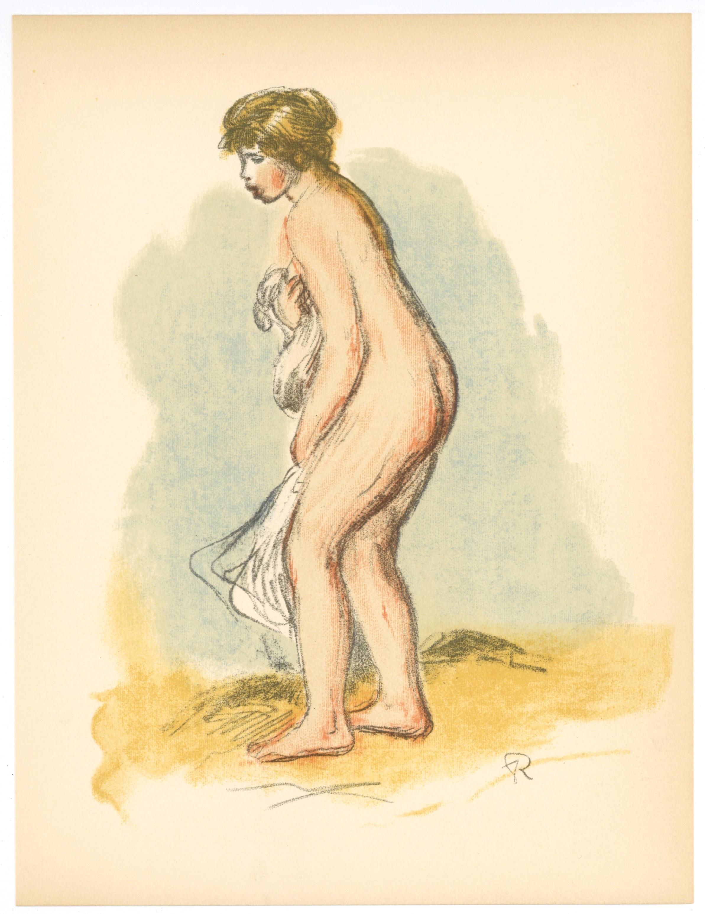 "Baigneuse debout" lithograph - Print by (after) Pierre Auguste Renior