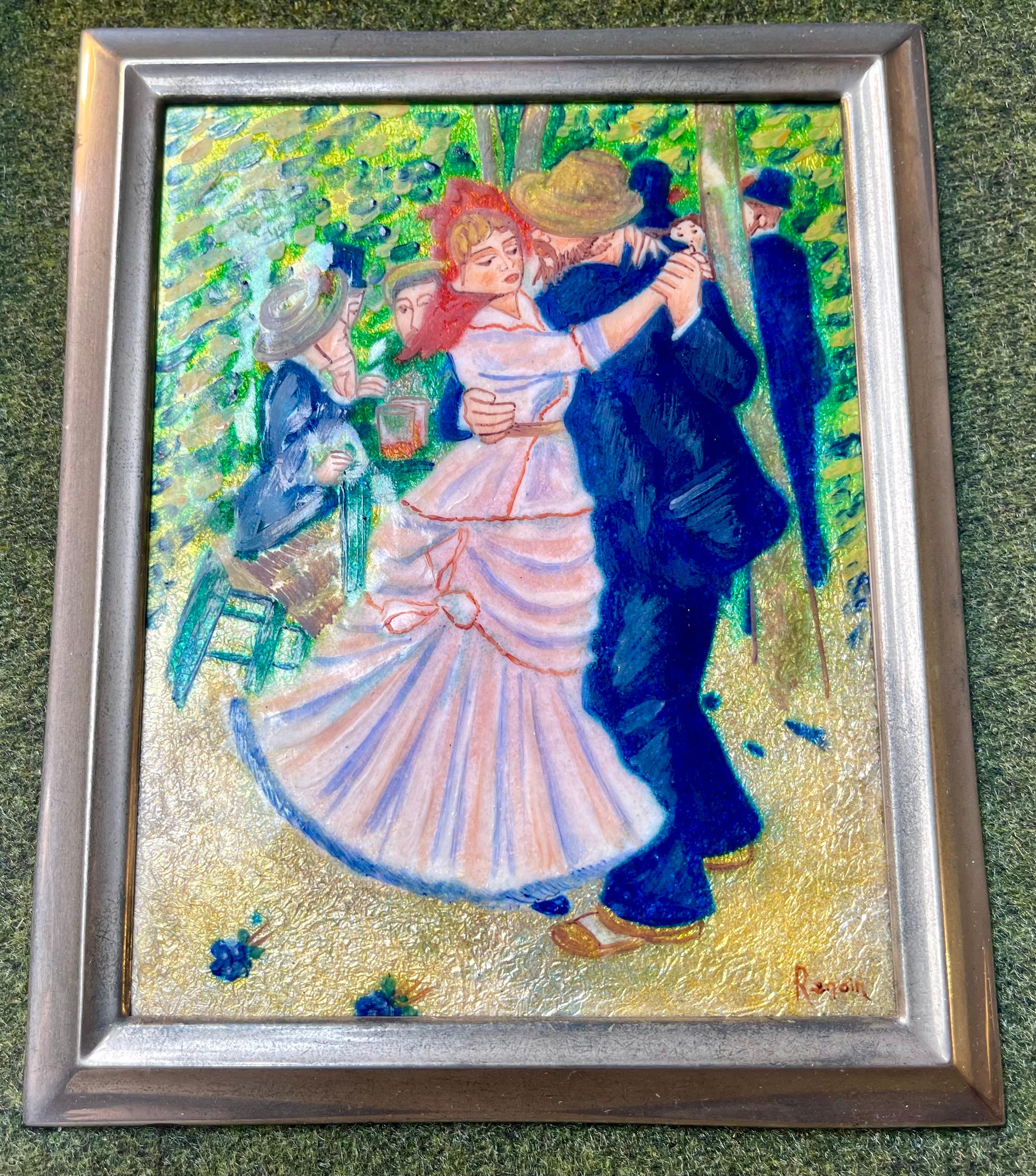 Esmalte Vintage 'Baile en Bougival' de Pierre-Auguste Renoir por Barba Spain en Bueno estado para la venta en Esbjerg, DK