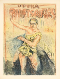"Ballets Russes" lithograph