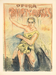 Vintage "Ballets Russes" lithograph