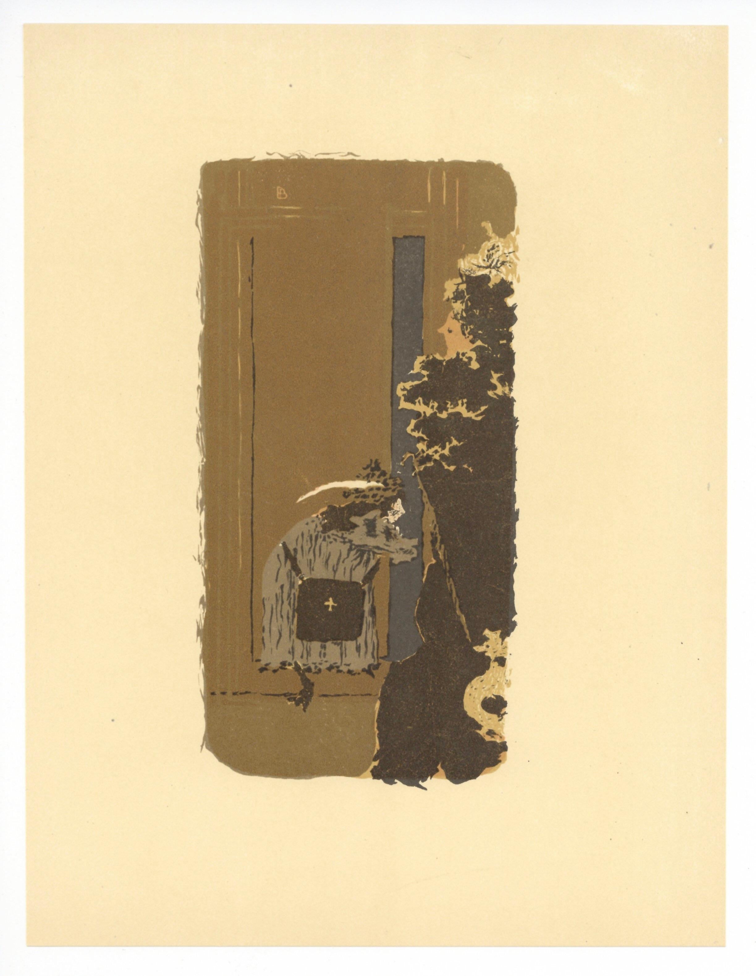 "Dans la rue" lithograph - Print by (after) Pierre Bonnard