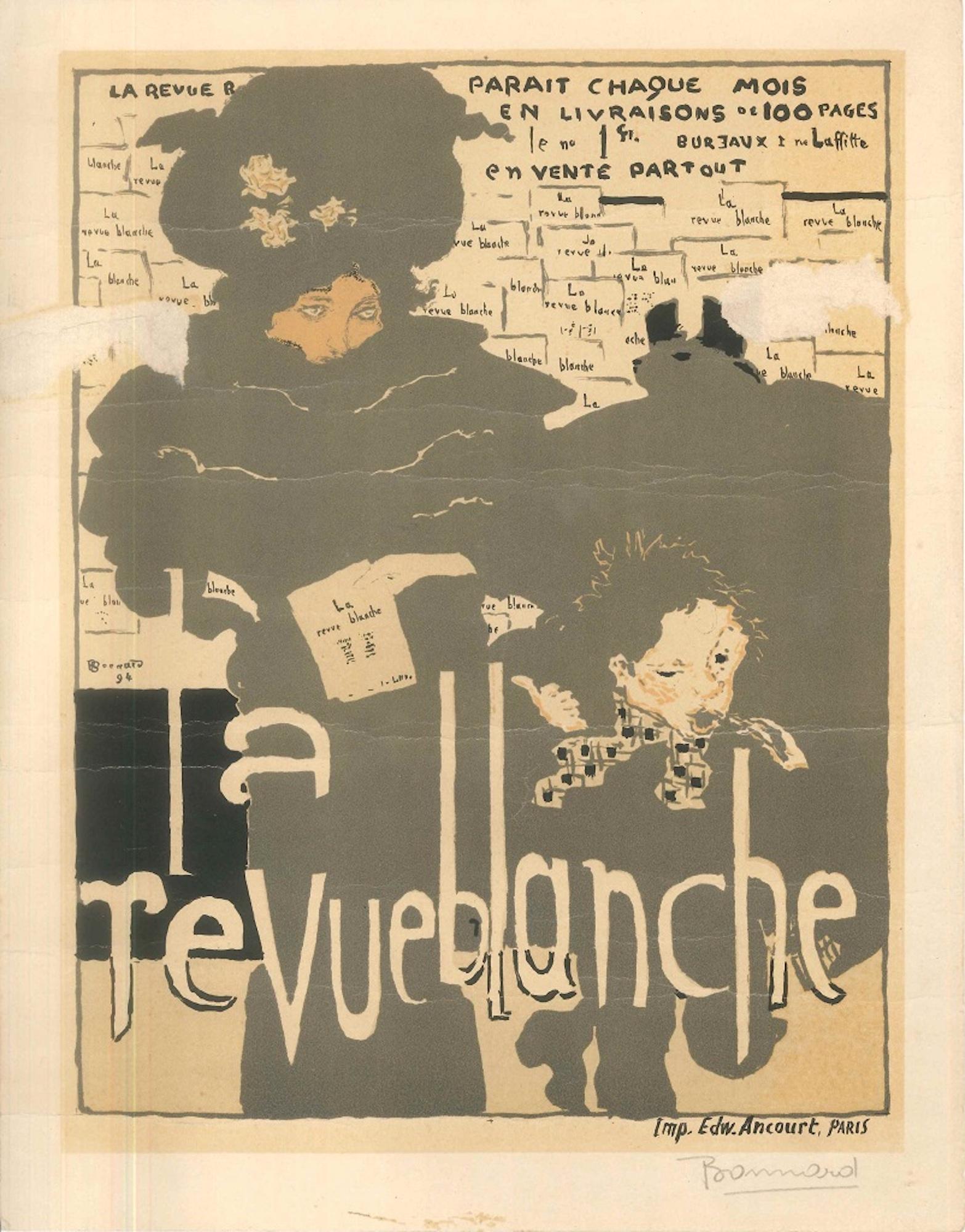 (after) Pierre Bonnard Figurative Print - La Revue Blanche - Lithograph After P. Bonnard - 1951