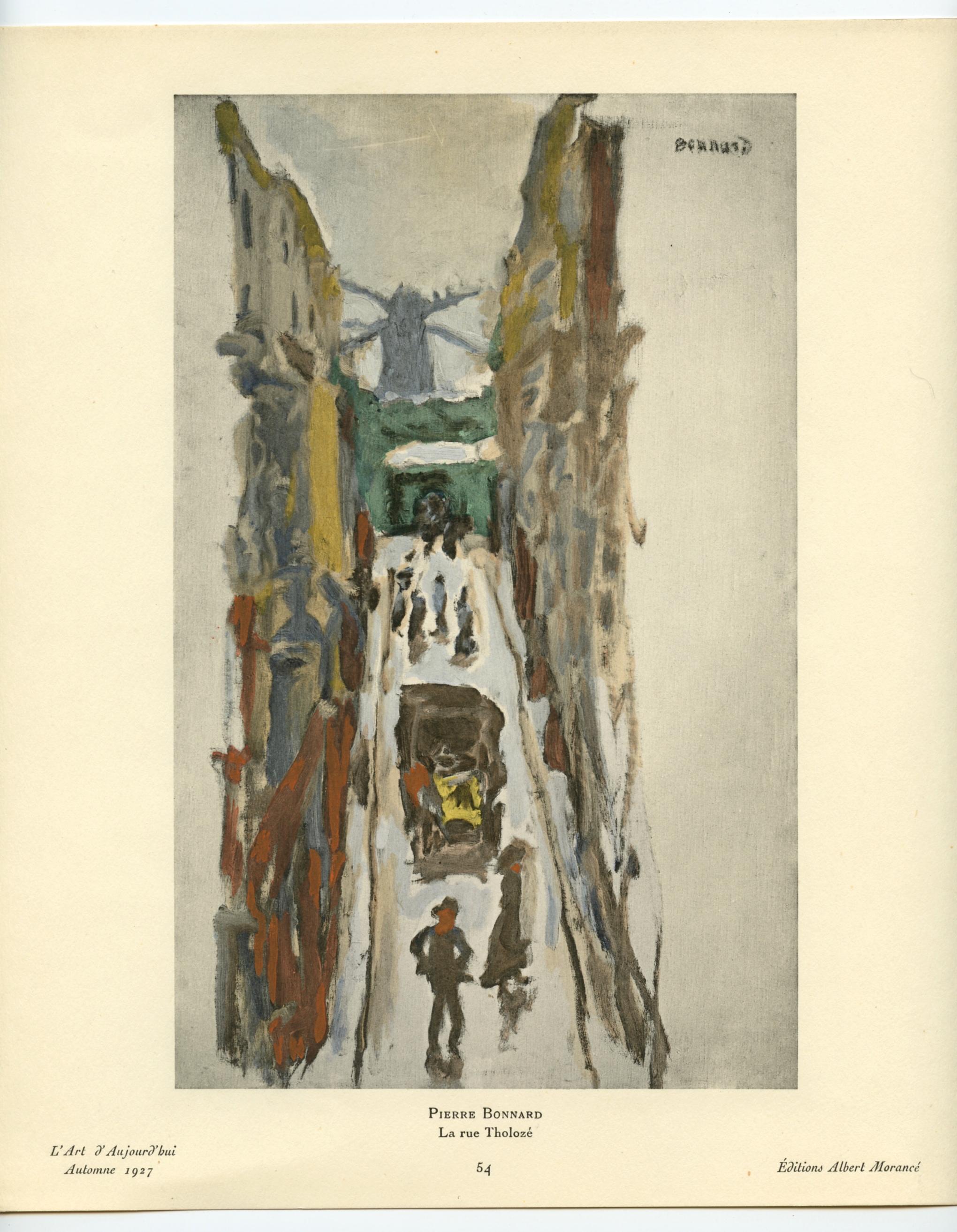 Medium: pochoir (after the painting). Printed in 1927 and published in Paris by Albert Morance for 