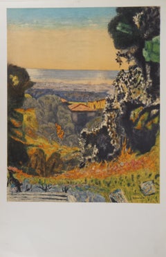 Vintage Landscape in Provence - Lithograph (Mourlot 1956)