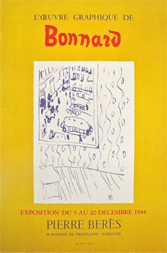 Vintage "L'Oeuvre Graphique de Bonnard" - Galerie Pierre Berès, (after) Pierre Bonnard