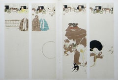 "Paravent a quatre feuilles" lithograph