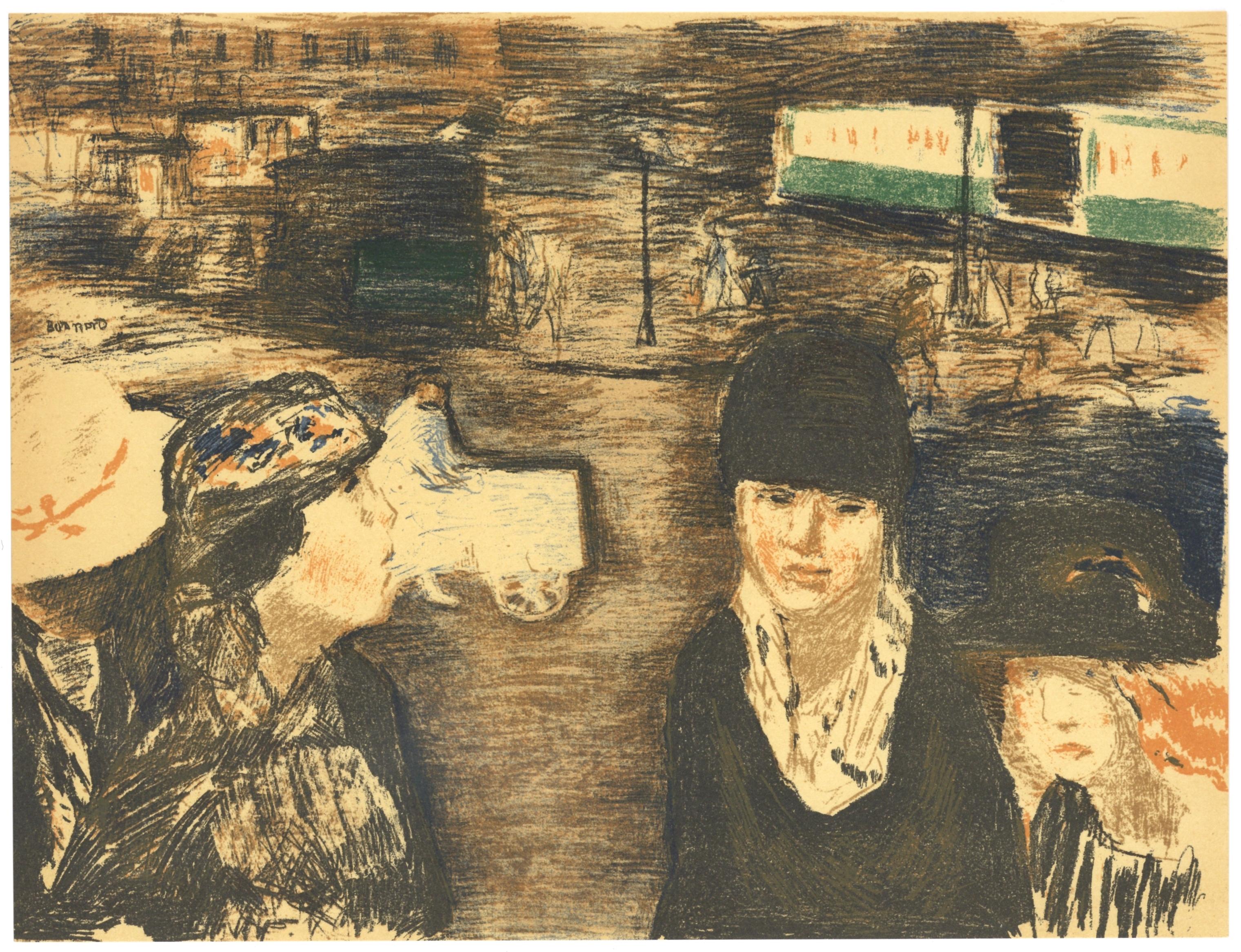 "Place Clichy" lithograph - Print by (after) Pierre Bonnard
