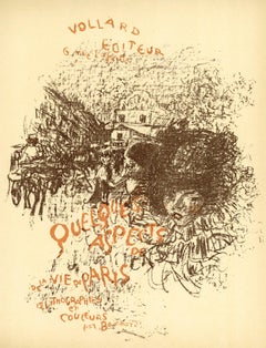 "Quelques aspects de Paris" lithograph