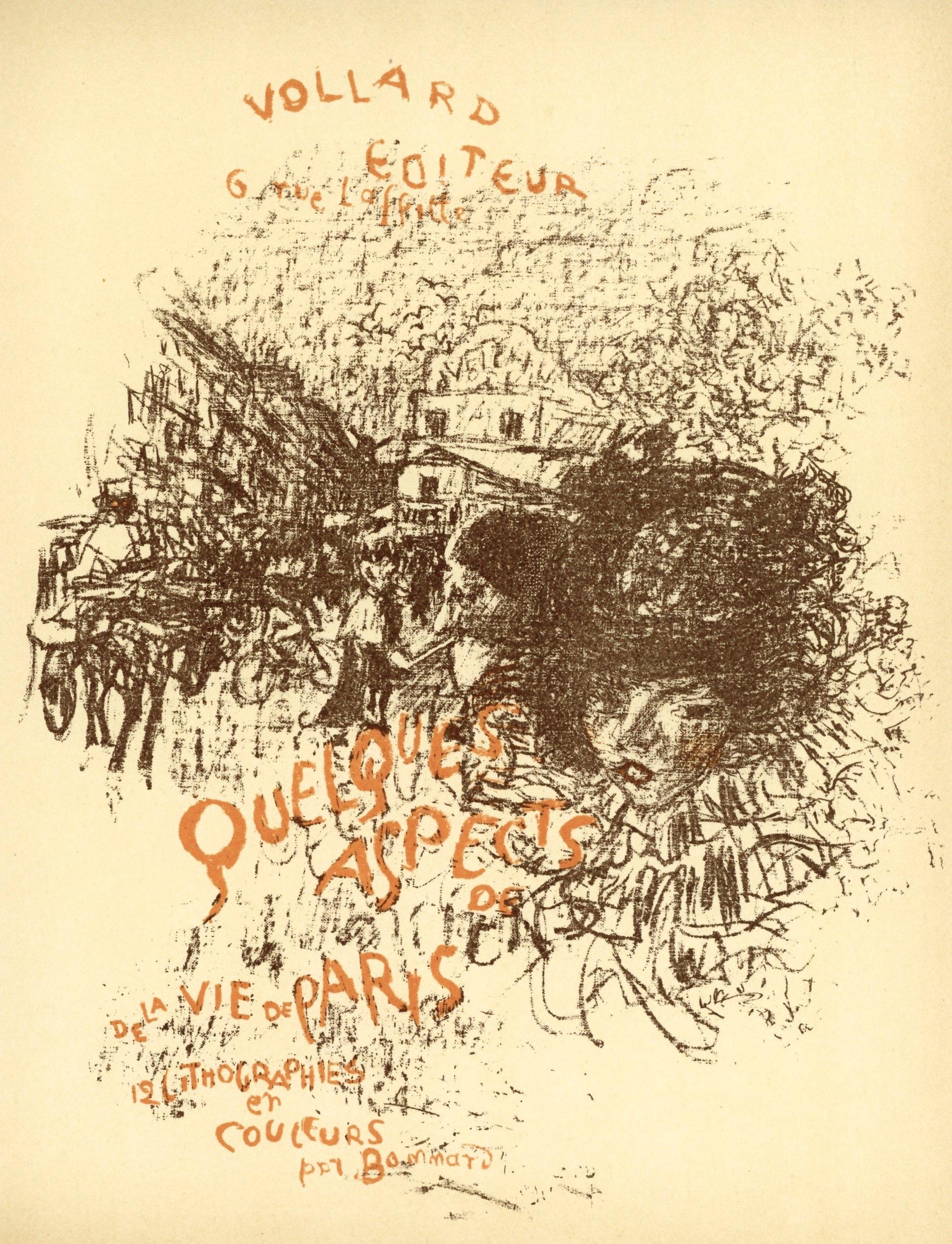 "Quelques aspects de Paris" lithograph - Print by (after) Pierre Bonnard