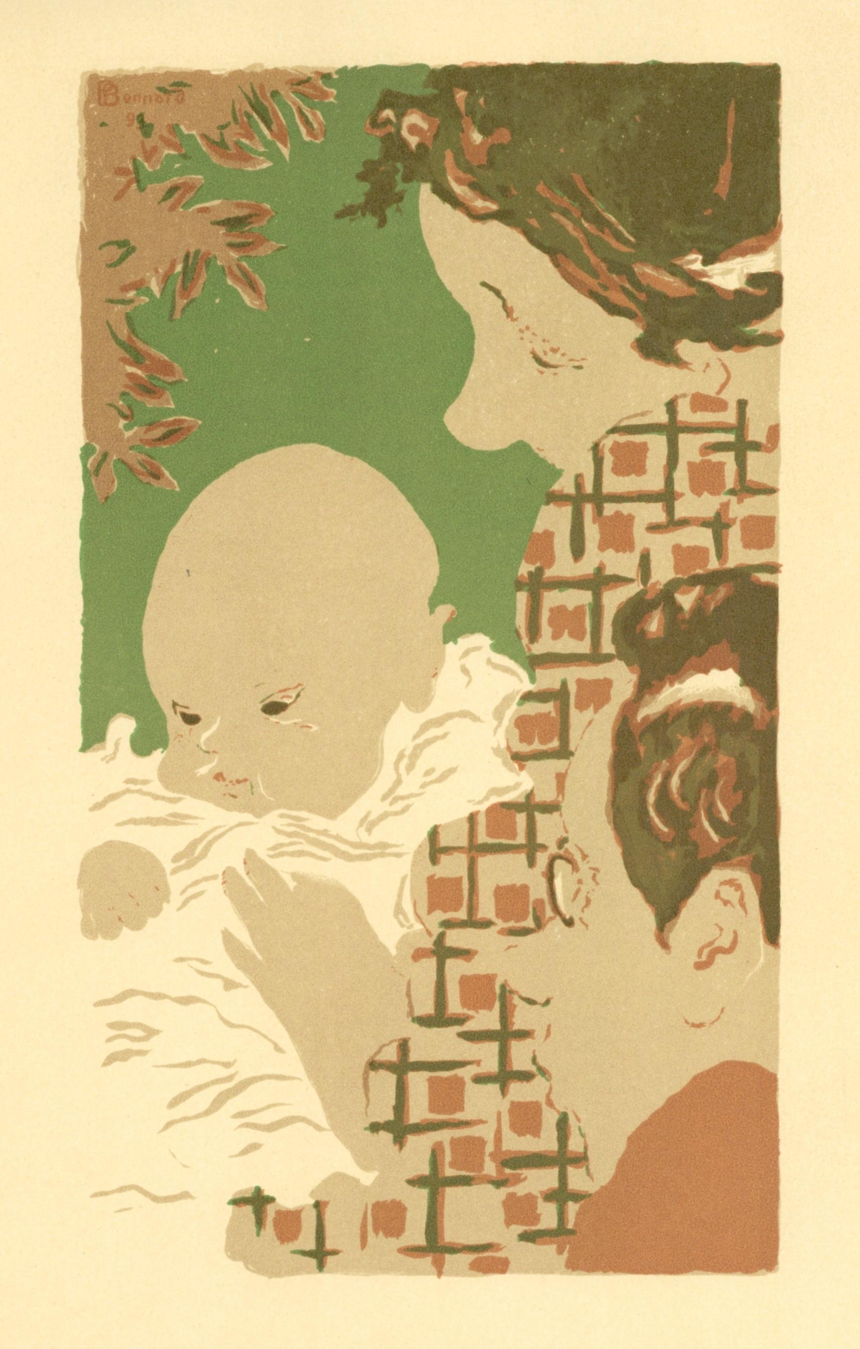 Lithographie « Scene de famille » - Print de (after) Pierre Bonnard