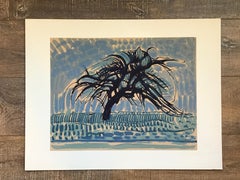 Serigrafie „L'arbre bleu“