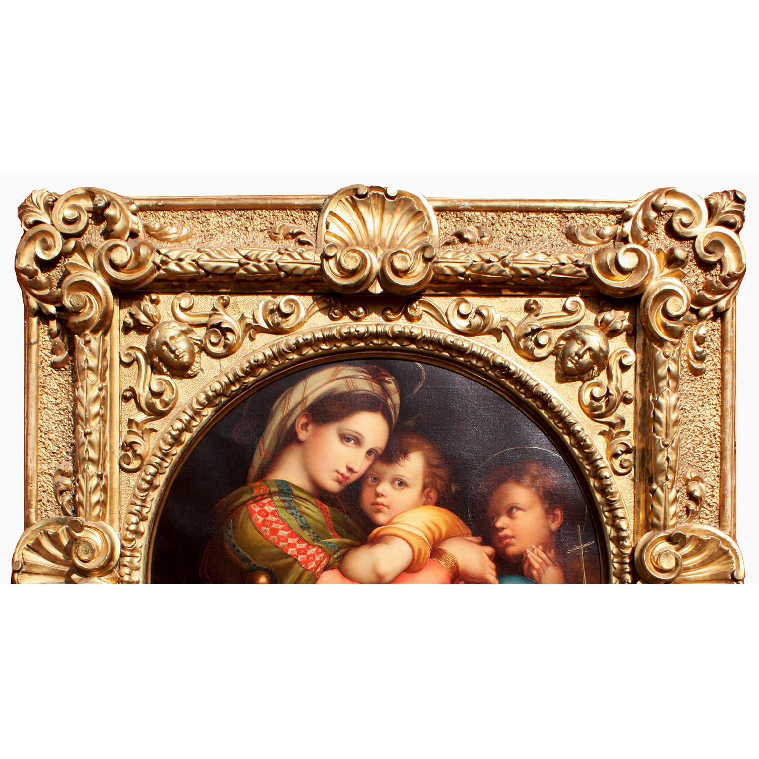 Une belle peinture à l'huile italienne du 19ème siècle sur toile 