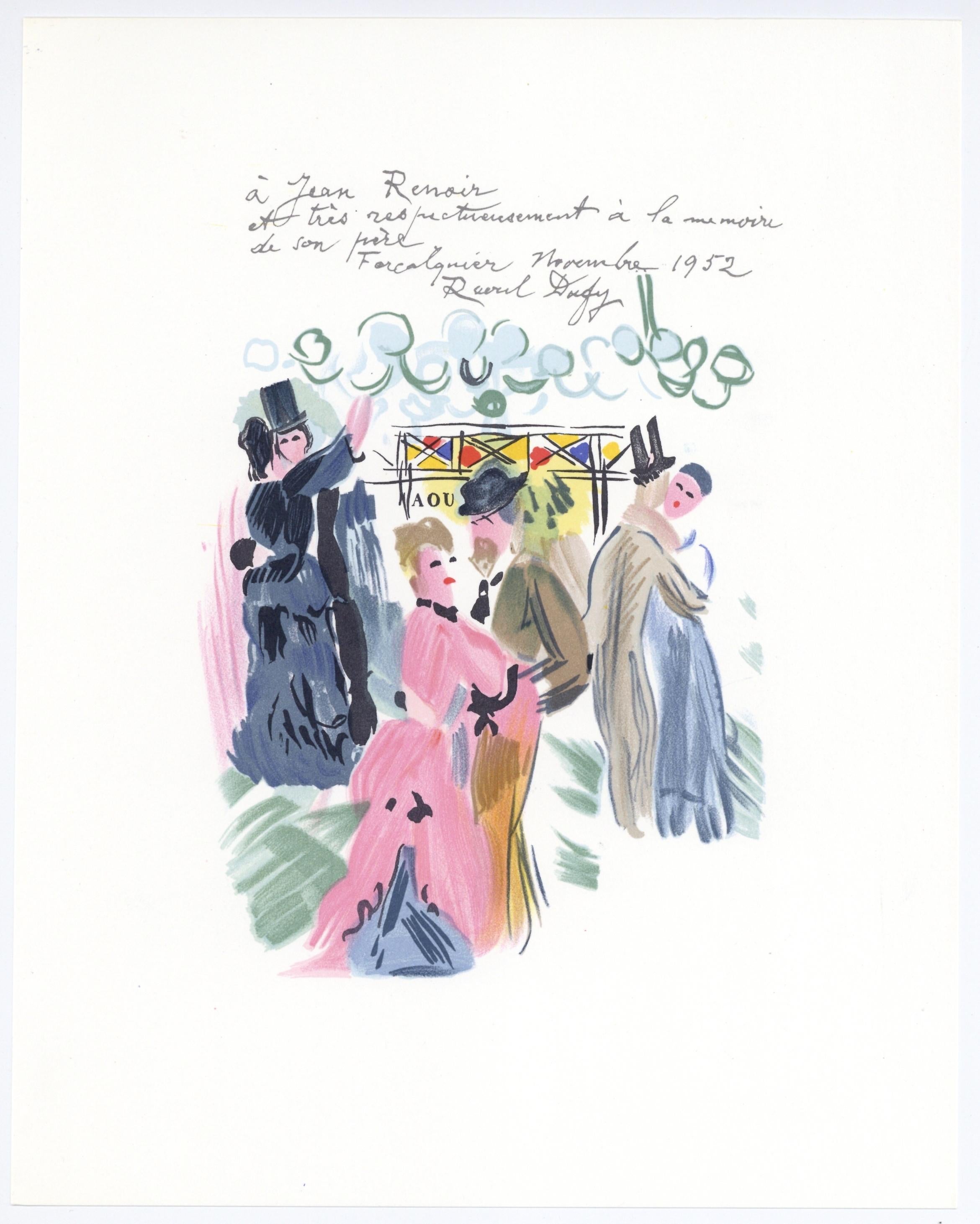 Lithographie "Homage to Renoir" - Print de (after) Raoul Dufy