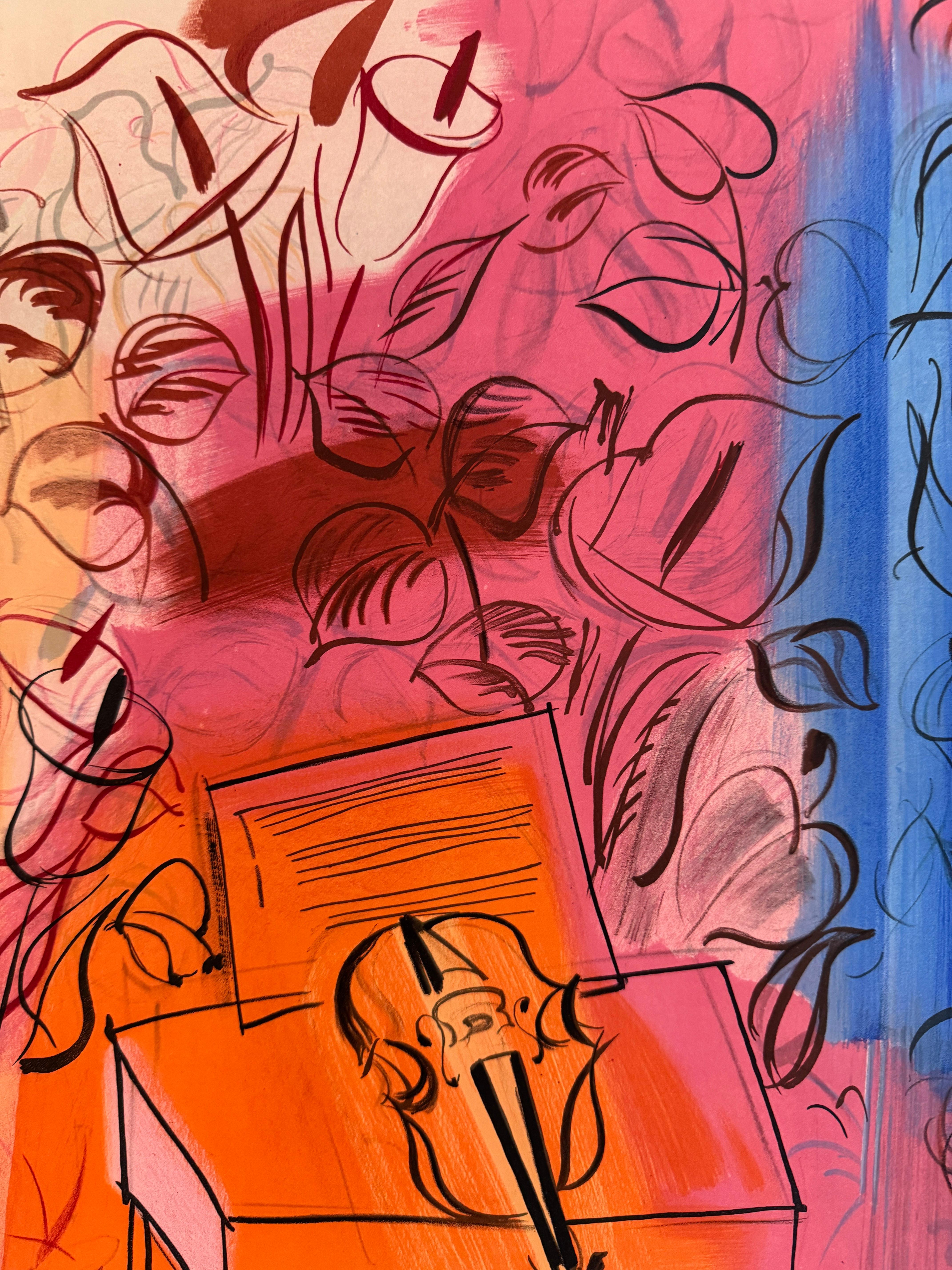 Interior del Violón - Museo Nacional de Arte Moderno (after) Raoul Dufy, 1953 en venta 1