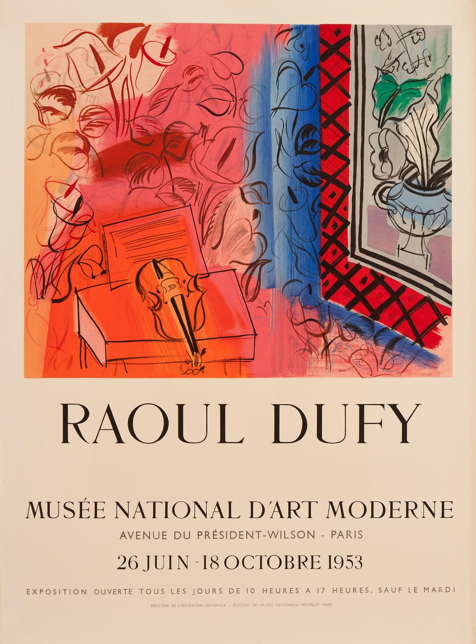 Intérieur au Violon - Musée National D'Art Modernity (d'après) Raoul Dufy, 1953 - Print de (after) Raoul Dufy