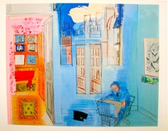 L'atelier (d'après) Raoul Dufy, lithographie, 1969