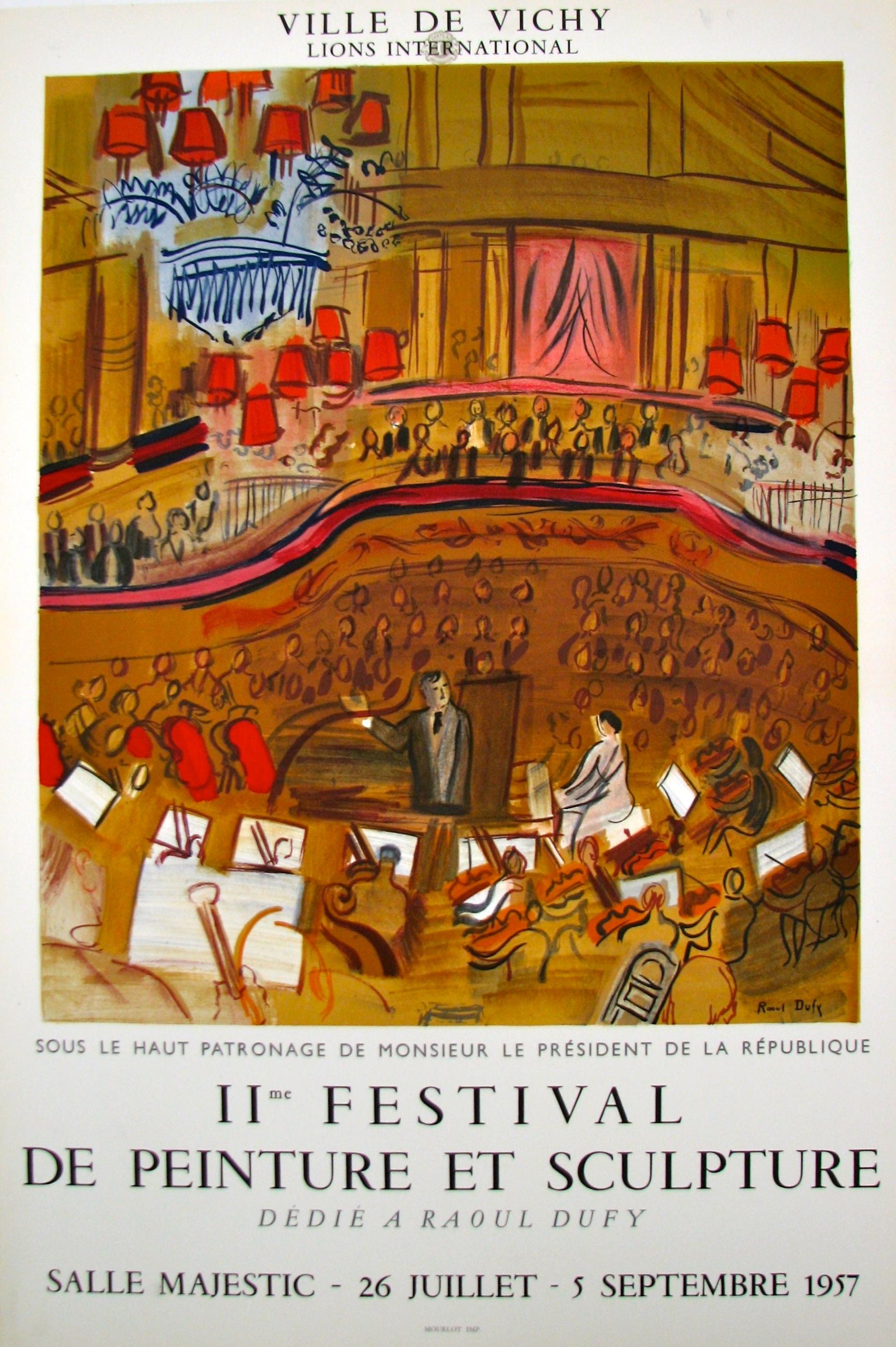 Le Grand Concert-II e Festival de Peinture et Sculpture (d'après) Raoul Dufy, 1957