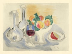 Antique "Nature morte" pochoir