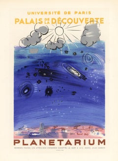 Retro "Planetarium" lithograph poster