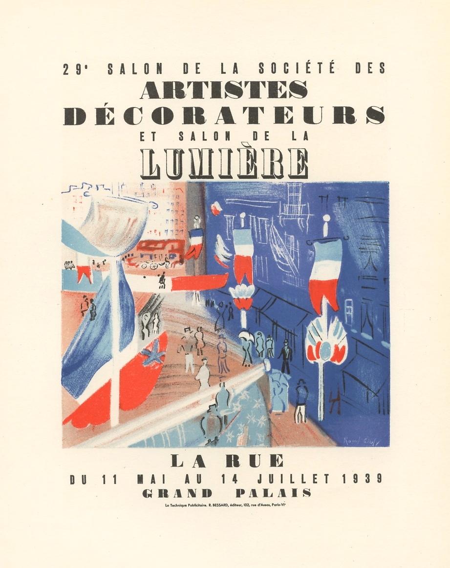 "Salon des Artistes Decorateurs" lithograph poster - Print by (after) Raoul Dufy