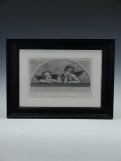 Nach Raphael: "An He Maketh His Angels Spirits" - Antiker Kupferstich