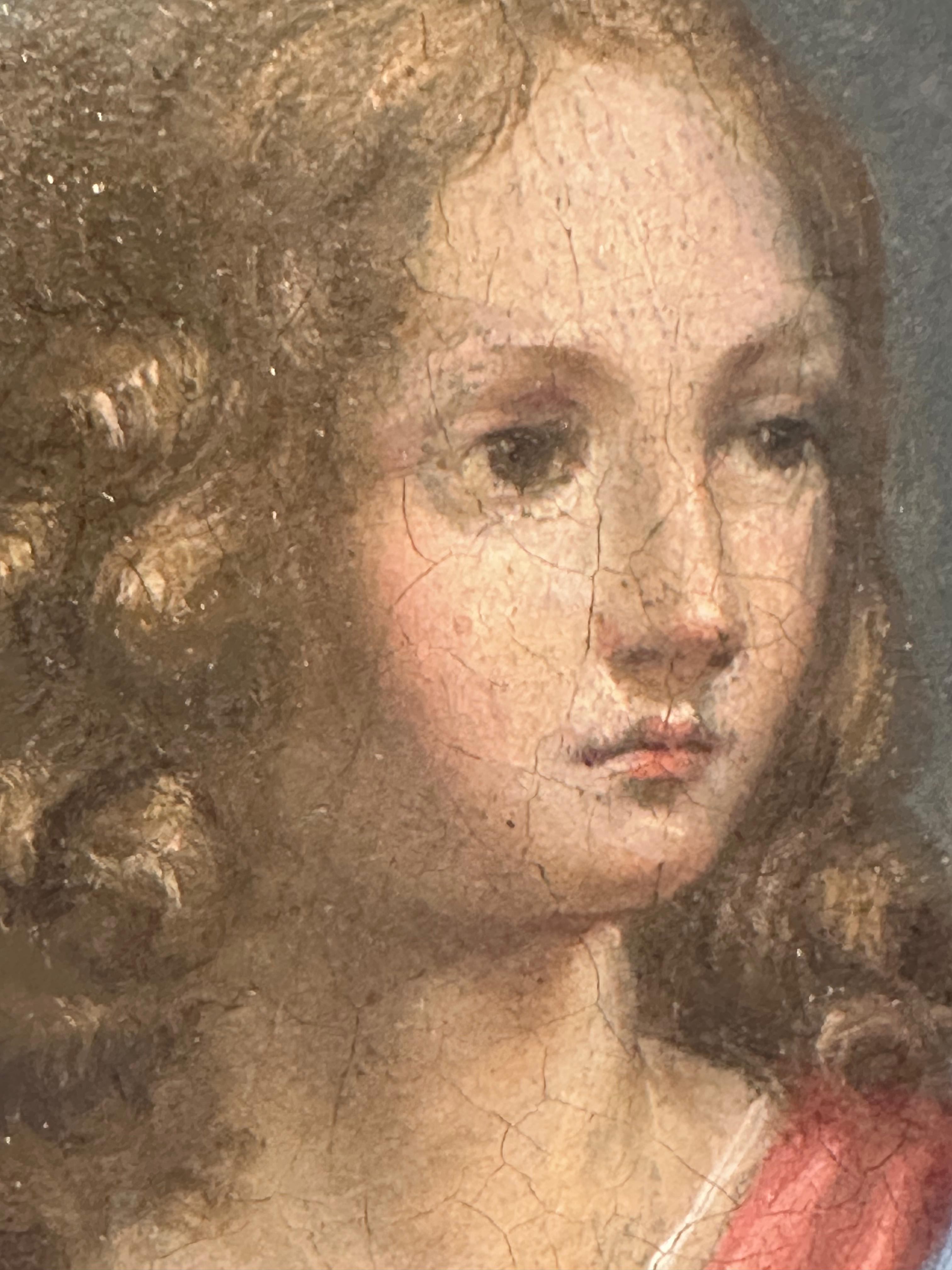 18. Jahrhundert Italienisches Öl auf Kupfer, Raphael-Schule (Schwarz), Figurative Painting, von (after) Raphael (Raffaello Sanzio da Urbino)