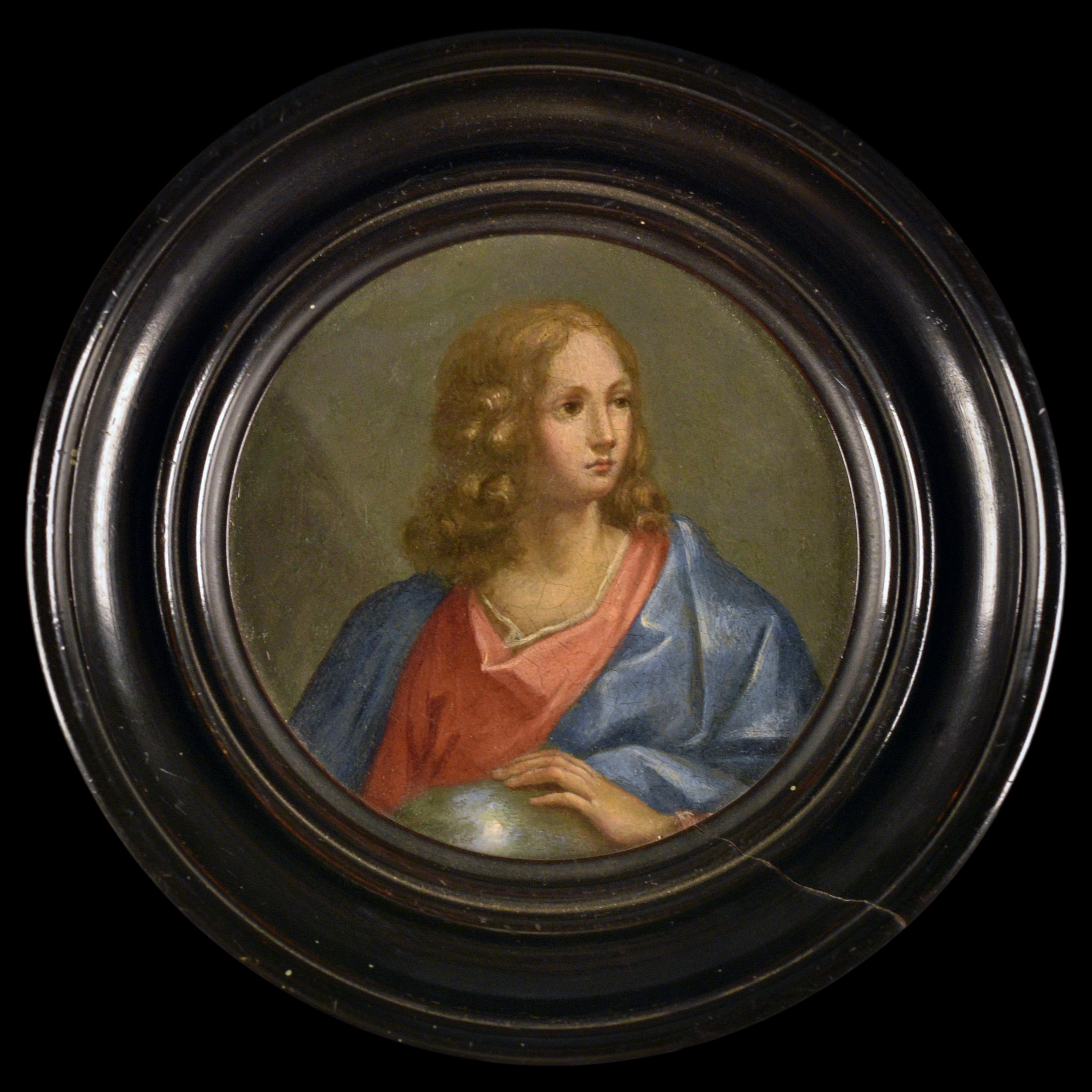 Figurative Painting de (after) Raphael (Raffaello Sanzio da Urbino) - Siglo XVIII Óleo italiano sobre cobre, Escuela de Rafael