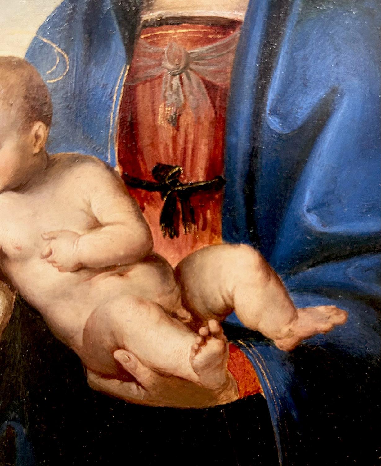 Conestabile Madonna Old Master Rinascimento - Painting Antichi maestri di (after) Raphael (Raffaello Sanzio da Urbino)