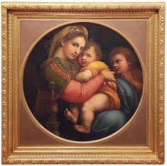 La Madonna della Seggiola, circa 1820,  after Raffaello Sanzio, 19th C. Italian
