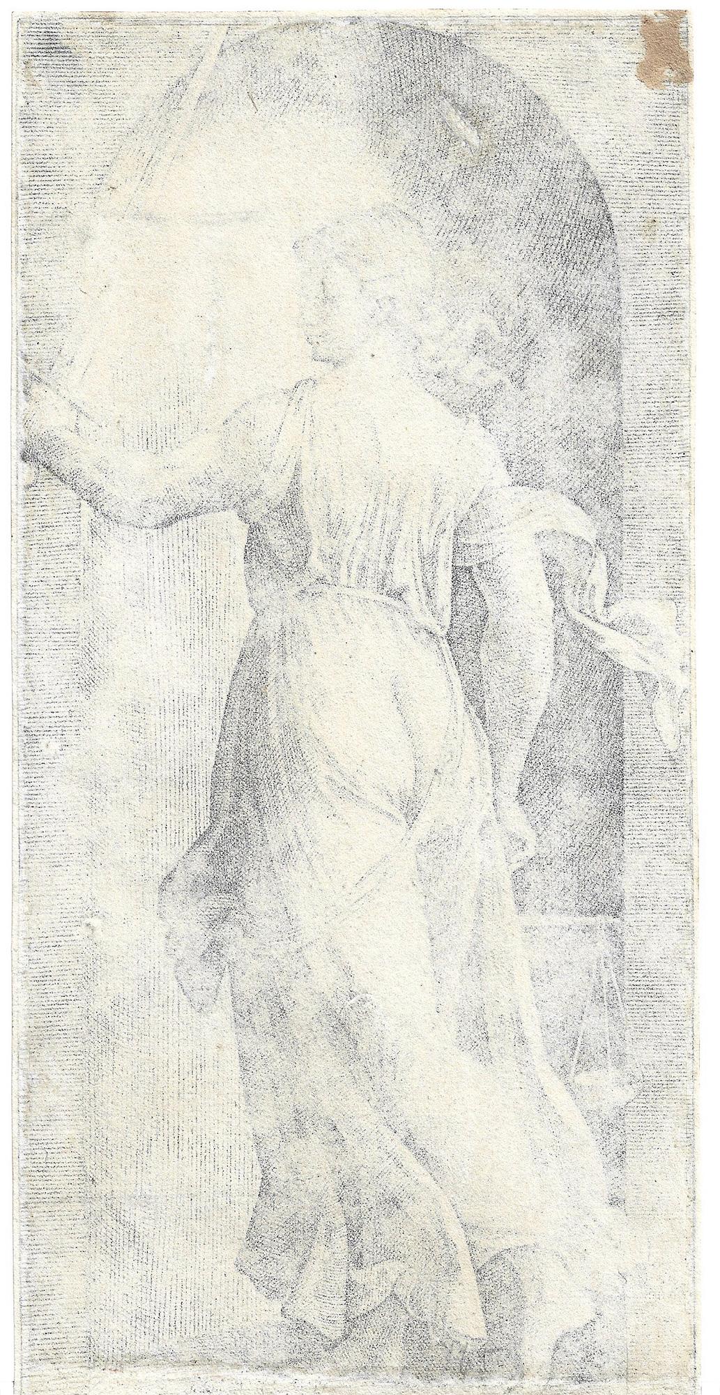 Justice by Marcantonio Raimondi, after Raphael - Print by (after) Raphael (Raffaello Sanzio da Urbino)
