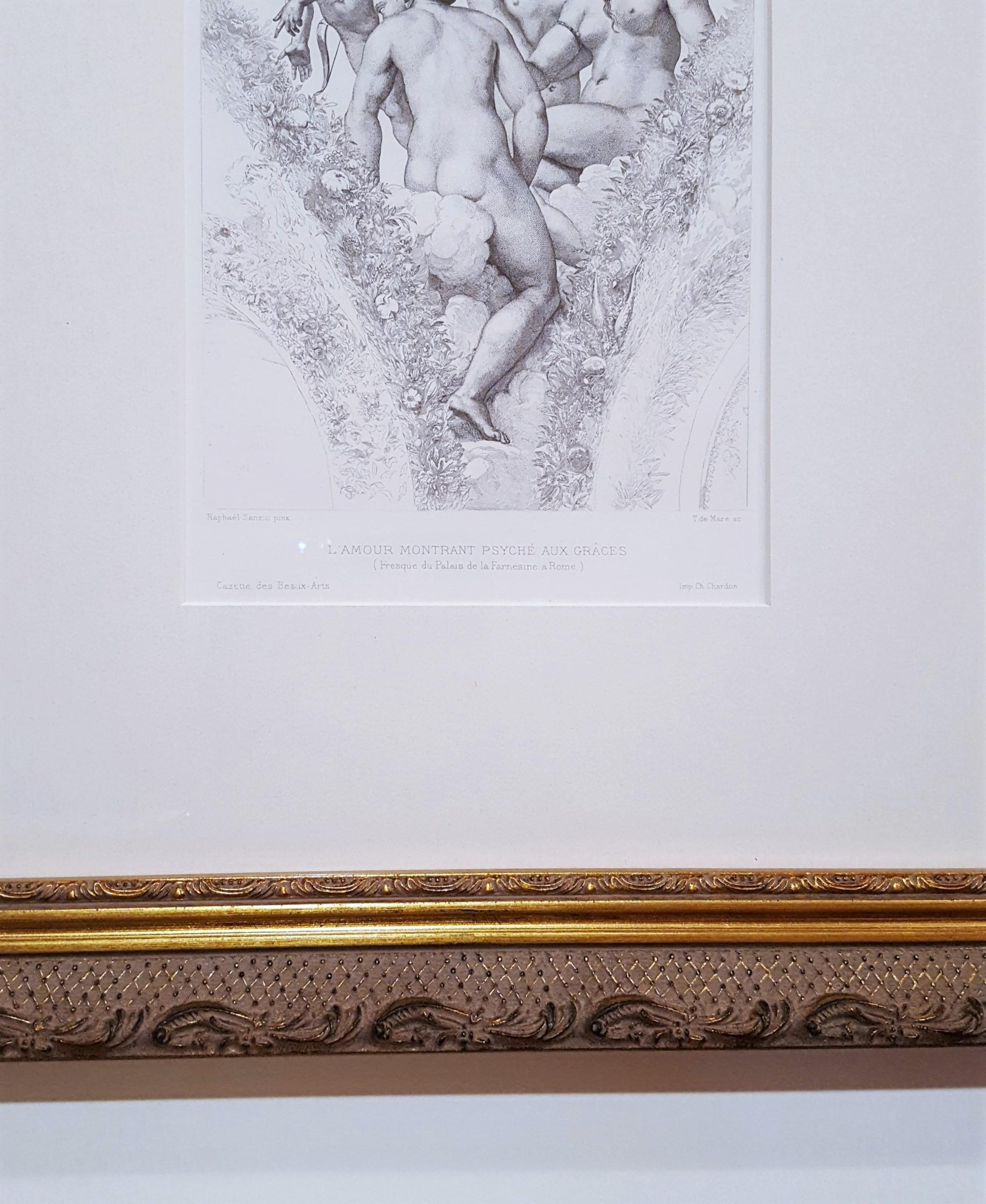 L'Amour Montrant Psyché Aux Graces /// Renaissance Mythology Raphael Classics  en vente 4