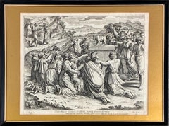 Set of Four Framed Engravings of Classical Biblical Scenes