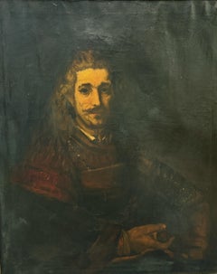 After Rembrandt Van Rijn, 19th/20th c Portrait of a Man with Magnifying Glass