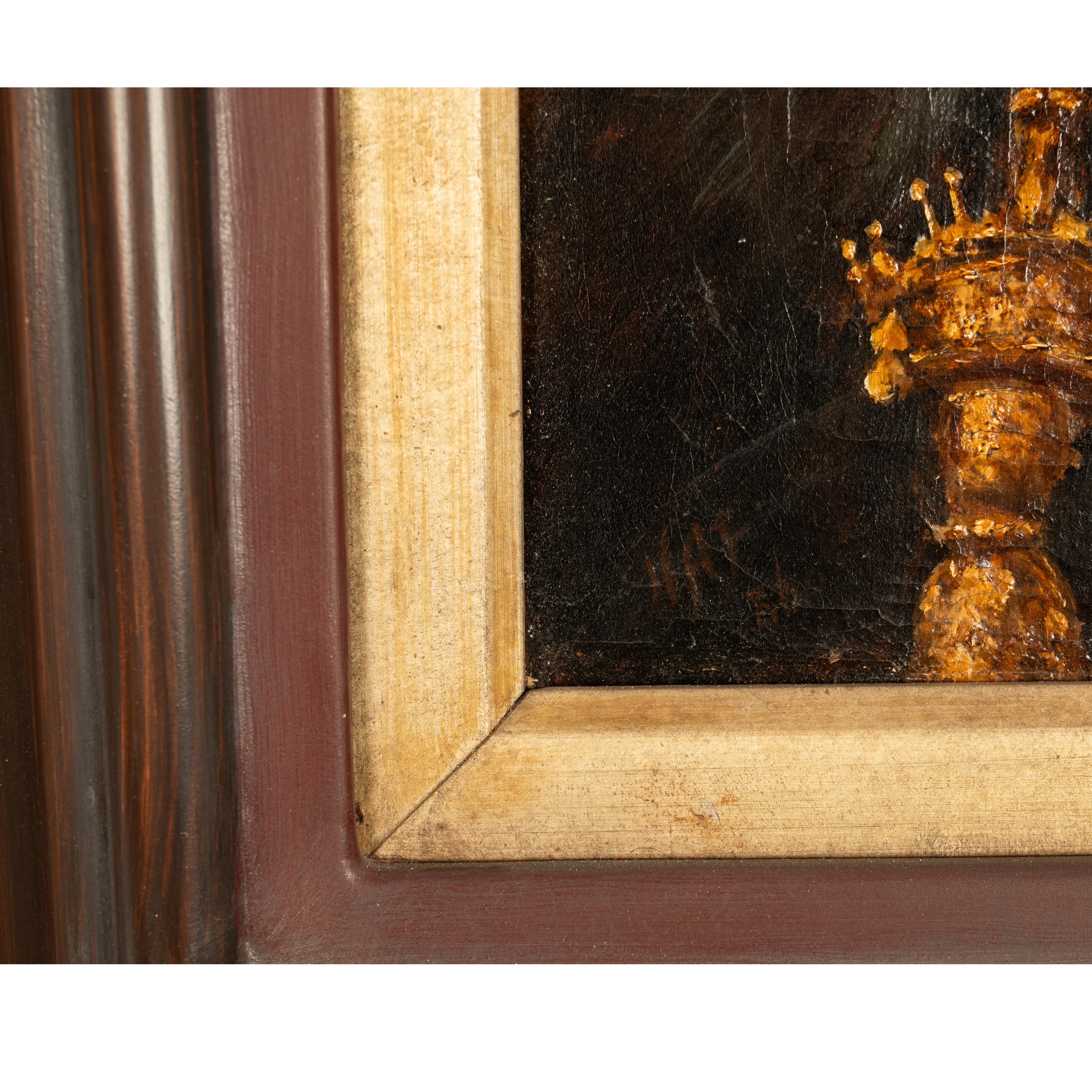 Antico olio su tela del XVIII secolo A.I.C. Ritratto di nobile polacco russo Rembrandt 1637 in vendita 8