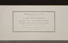 A Girl With A Broom-Poster. New York Graphic Society Ltd.