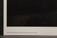 Girl With Broom-Poster. Printed in Switzerland by Kunstkreis Lucerne.