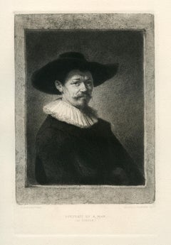 "Portrait of a Man - Le Doreur" etching