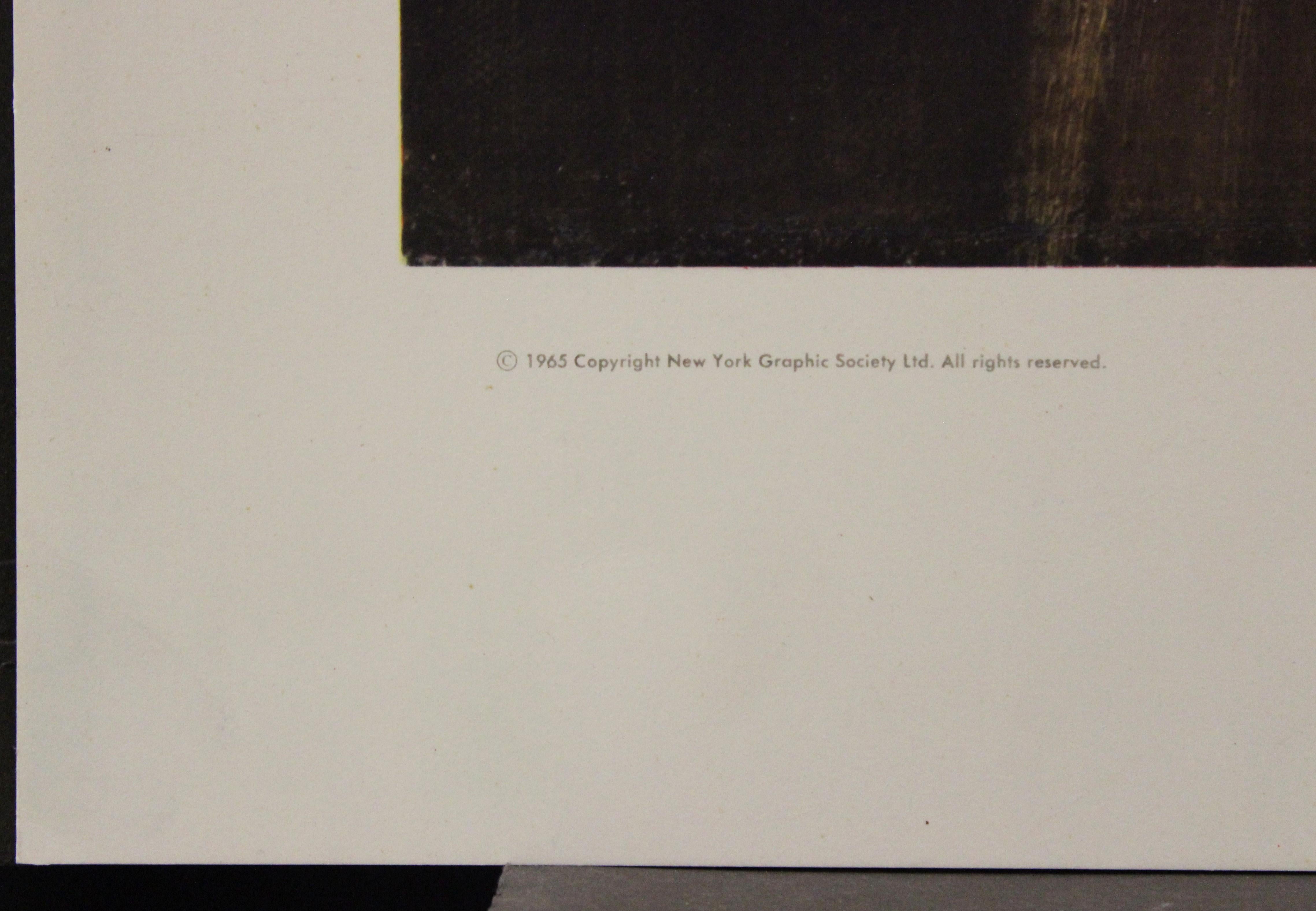 Retrato del hijo del artista Titus-Poster. New York Graphic Society. - Portrait Print Negro de (After) Rembrandt van Rijn 