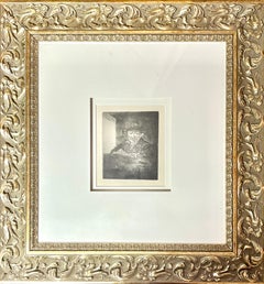 "Autorretrato al aguafuerte en una ventana (1648)"