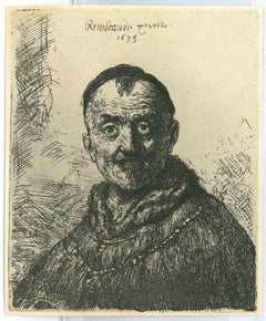 The First Oriental Head - Etching after Rembrandt - 19th Century