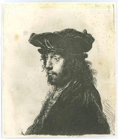 The Fourth Oriental Head - Etching after Rembrandt - 19th Century
