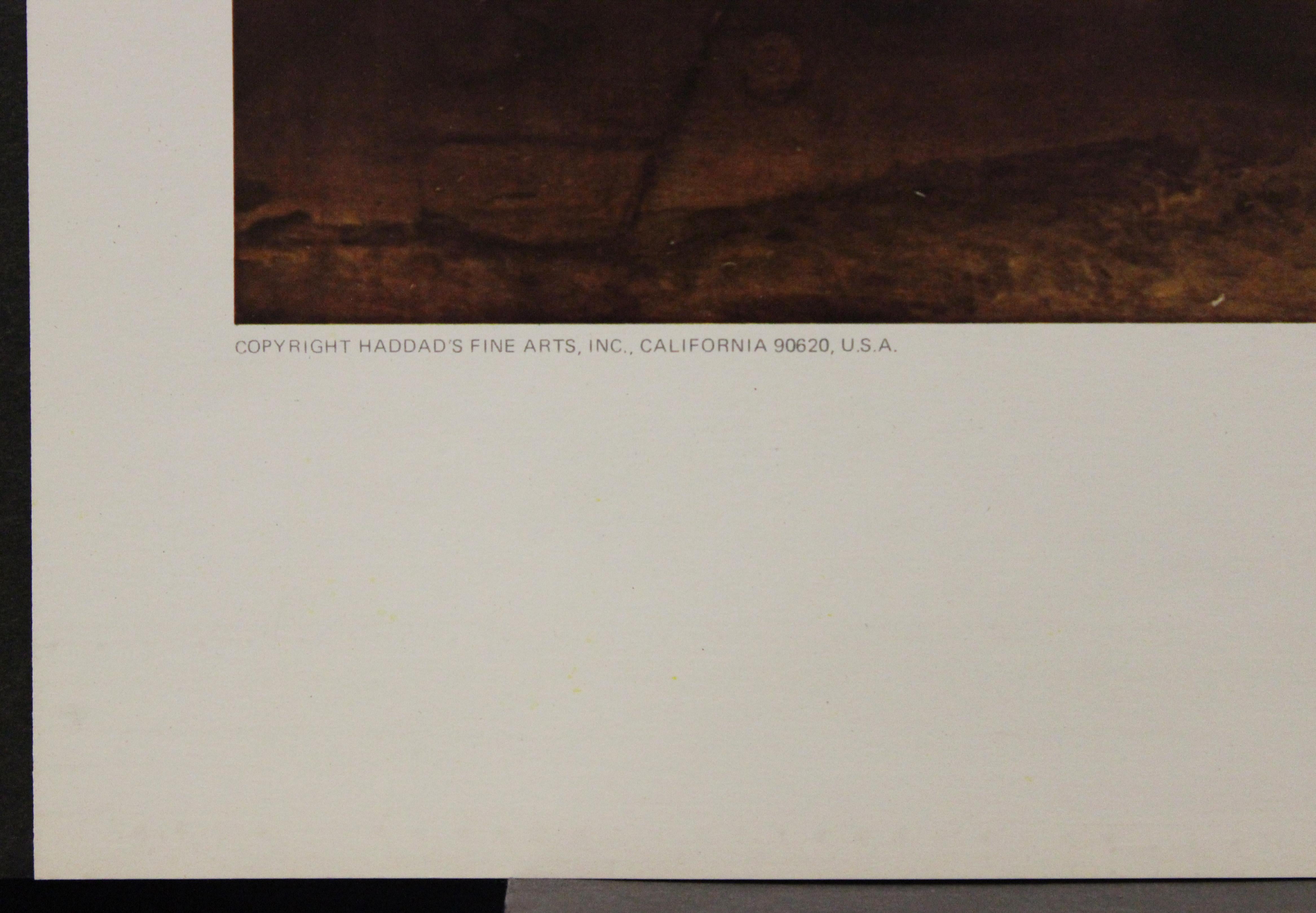 L'affiche d'équitation polonaise. New York Graphic Society (Société graphique de New York)  - Noir Portrait Print par (After) Rembrandt van Rijn 