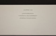 Youthful Self Portrait-Poster. Printed in Germany.